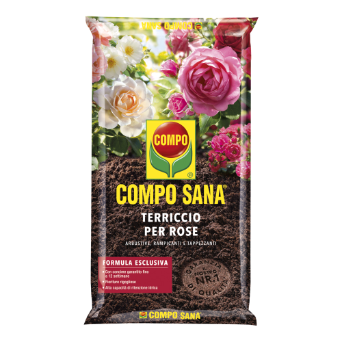Compo SANA ROSE Terra Terriccio substarto concimato Turbo Radici 50 LT