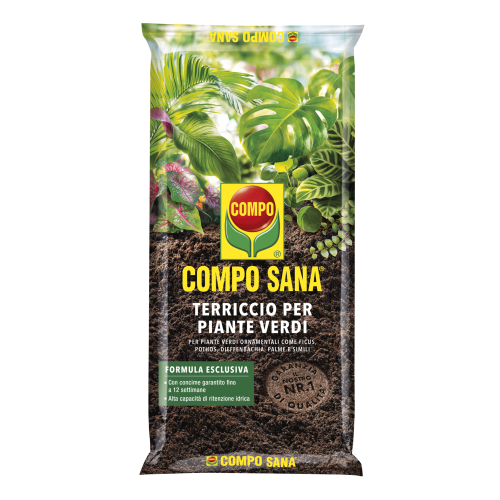 Compo SANA PIANTE VERDI Terra Terriccio substarto con argilla concimato 5 LT