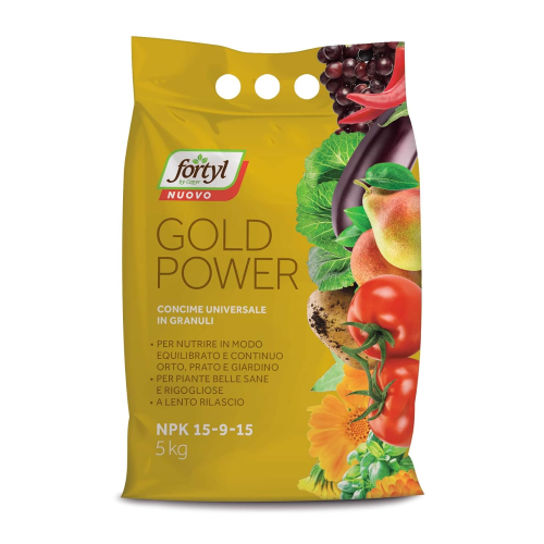 Copyr FORTYL GOLD POWER NPK 15-9-15 Concime granulare orto frutta 5 KG