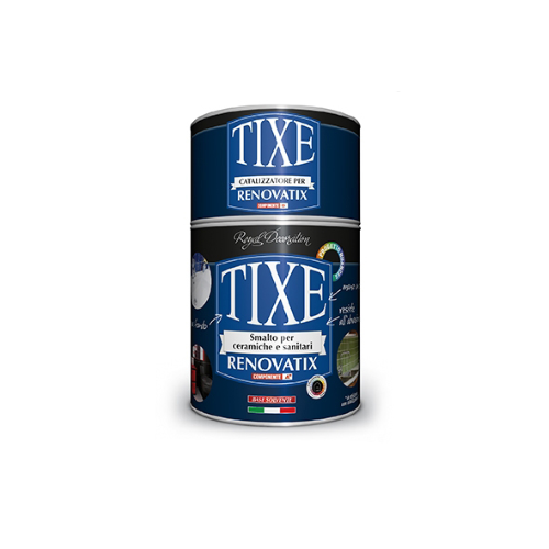 Tixe RENOVATIX Kit Smalto ceramiche sanitari + catalizzatore Bianco lucido 750 ML