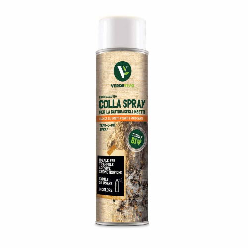 VerdeVivo TEMO-O-CID SPRAY Colla cattura insetti insetticida biologico 600 ML - immagine 2