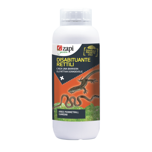 Zapi DISABITUANTE RETTILI Repellente Dissuasore serpenti gechi lucertole 1 LT