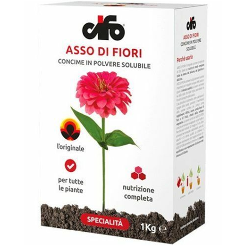 Cifo ASSO DI FIORI Concime NPK 20.20.20 polvere solubile 1 KG