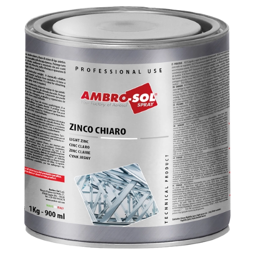 Ambro-Sol ZINCO CHIARO Zincante freddo Protettivo verniciabile 1 KG