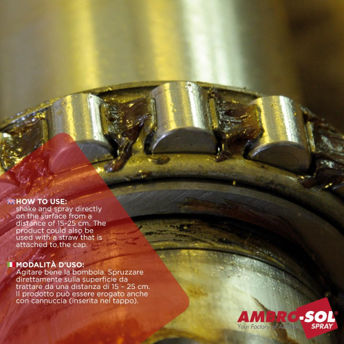 Ambro-Sol GRASSO MULTIUSO AL LITIO Lubrificante Protettivo resistente polvere 400 ML - immagine 2