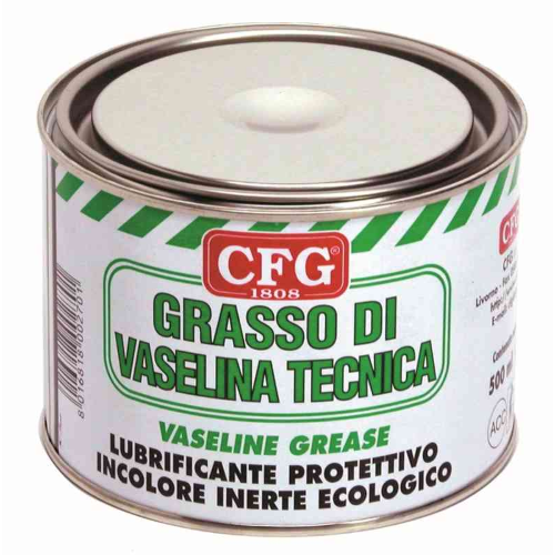 CFG GRASSO DI VASELINA TECNICA Lubrificante Protettivo Incolore ecologico 500 ML