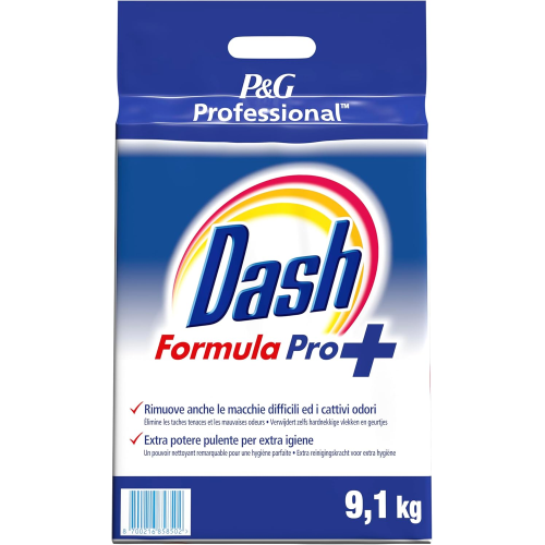 PG Professional DASH FORMULA PRO PLUS Detersivo Polvere Lavatrice 130 lavaggi 9,1 KG