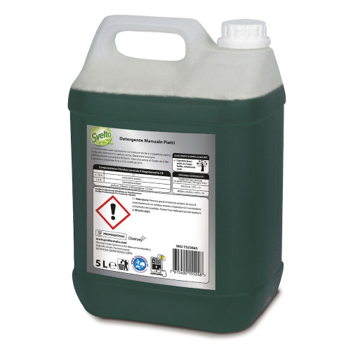 Diversey SVELTO LIMONE Detersivo Liquido Lavapiatti a mano 5 LT - immagine 2