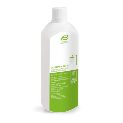 Acquabrevetti ACQUASIL 20/40 PC002 Anticalcare Anticorrosione pompe MiniDOS BravaDOS 1 KG