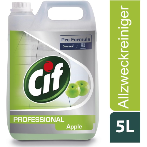 Diversey CIF MELA VERDE Detergente universale superfici dure 5 LT - immagine 4