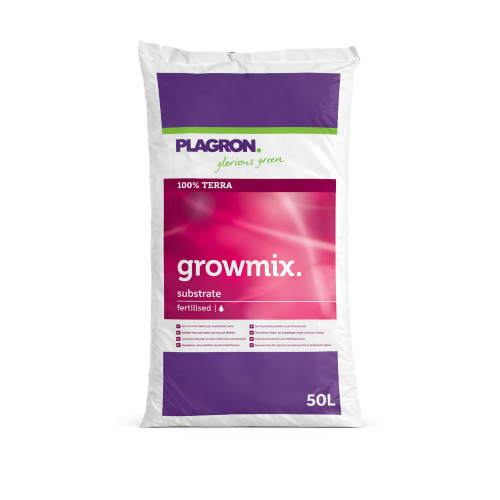 Plagron GROWMIX Terra Terriccio con Perlite substrato concimato NPK 12-14-24 da 50 LT