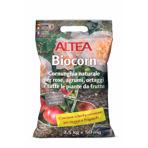 Altea BIOCORN Cornunghia Concime organico scaglie orto giardino rose 2,5 KG