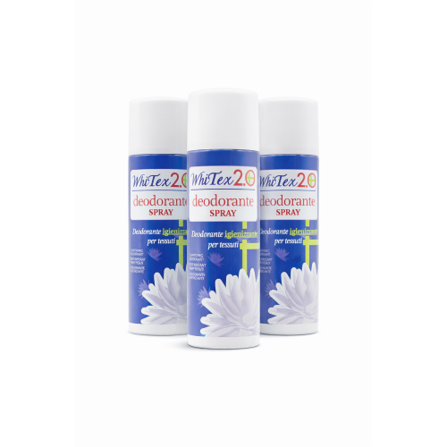 3 X Rampi WHITEX 2.0 Deodorante Igienizzante Tessuti superfici ambiente Antitarme Spray 400 ML