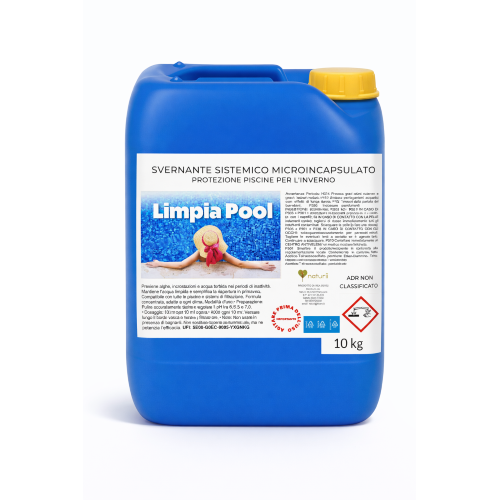 Limpia Pool SVERNANTE Sistemico Microincapsulato Antialghe Piscine Inverno 10 KG