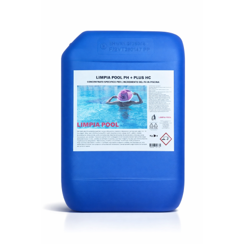 Limpia Pool PH + HC LIQUIDO CONCENTRATO Regolatore Alcalinizzante PH Piu' 10 KG