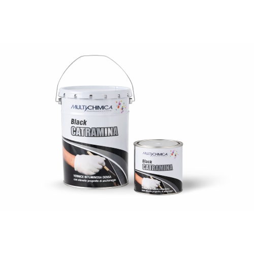 Multichimica BLACK CATRAMINA vernice bituminosa densa 5 LT - immagine 2