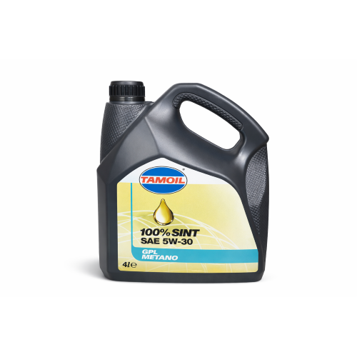 Tamoil 100% Sint SAE 5W30 Olio motore GPL e metanol 4 LT