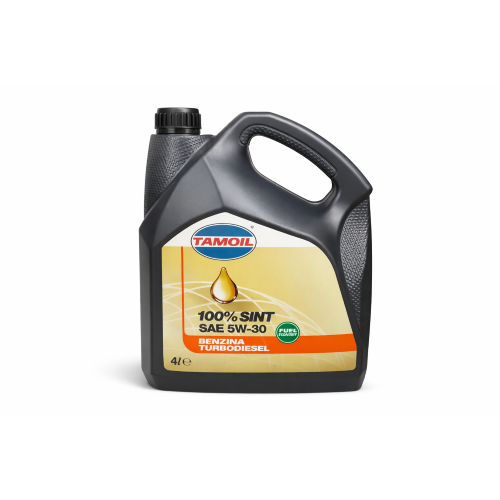 Tamoil 100% Sint SAE 5W30 Olio motore benzina turbodiesel 4 LT