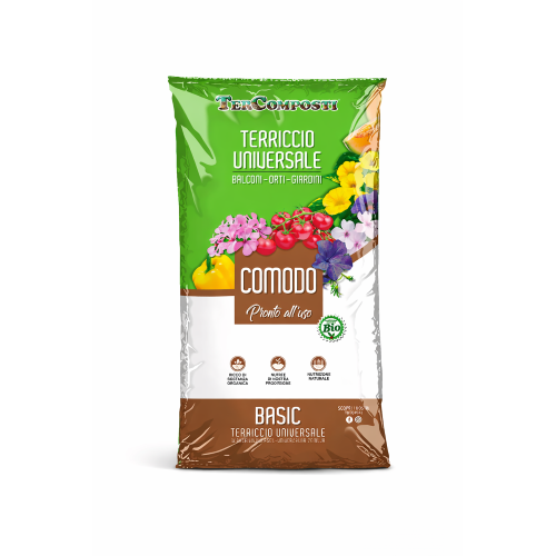 Tercomposti COMODO Terra Terriccio Substrato Orto Fiori 70 LT