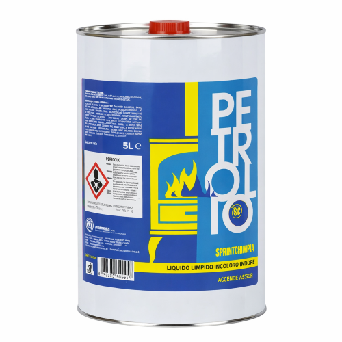 Sprintchimica PETROLIO BIANCO LAMPANTE Combustibile sgrassante pulizia catene 5 LT