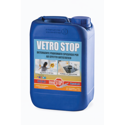 Dixi VETRO STOP detergente profumato per vetri antistatico 5 LT