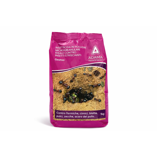 Adama GEOTOX Insetticida polvere micro granulare pronto uso formiche zecche pulci 1 KG