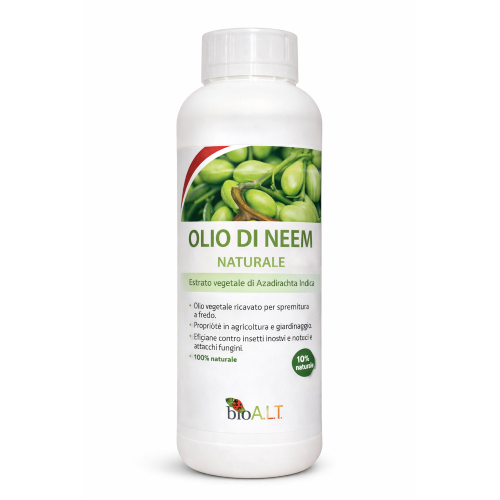 Bio ALT OLIO DI NEEM Rimedio biologico estratto concentrato afidi insetti 1 LT