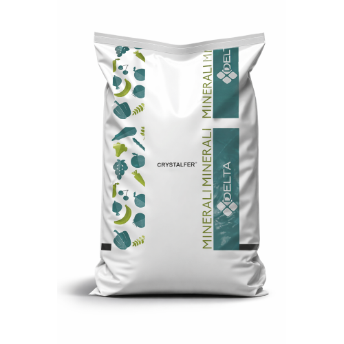 Delta CRYSTALFER Solfato di Ferro Concime antimuschio rinverdente prato 25 KG