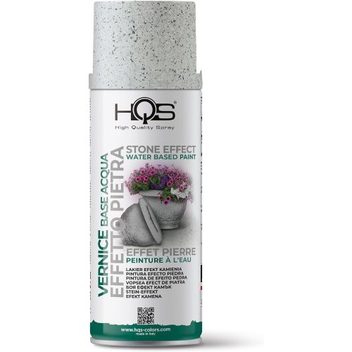 HQS STONE EFFECT CHIARO Vernice Effetto pietra base acqua spray 400 ML CHIARO