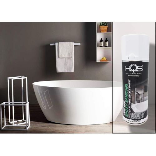HQS SANITARY Vernice per Sanitari bianco spray 400 ML - immagine 3