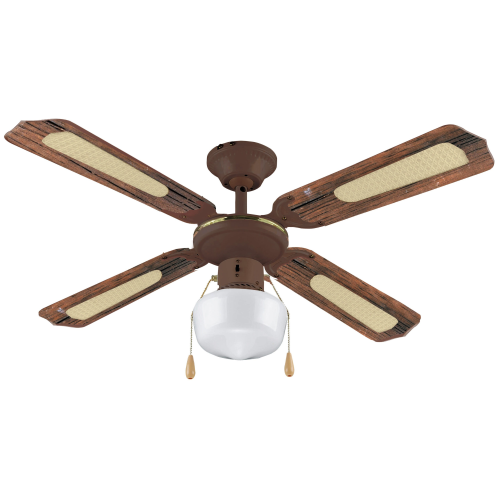 Vinco ART. 70919 VENTILATORE DA SOFFITTO Legno scuro 4 pale 3 velocita' 55W