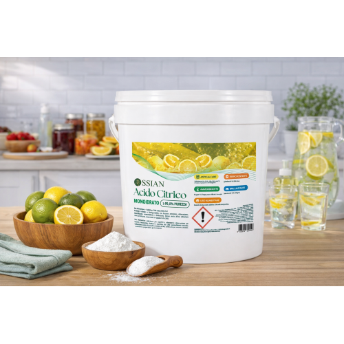 Ossian ACIDO CITRICO MONOIDRATO 99,8% Anticalcare ammorbidente multifunzione 5 KG - immagine 2