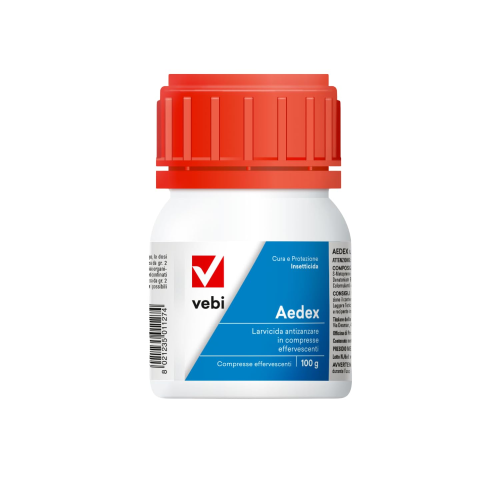 Vebi AEDEX Insetticida Larvicida Antizanzare effervescente 50 compresse da 2 gr