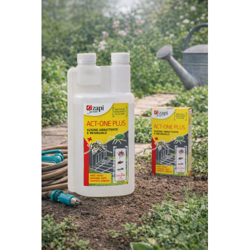 Zapi ACT-ONE PLUS Insetticida Abbattente Residuale Zanzare Mosche Formiche 1 LT - immagine 2