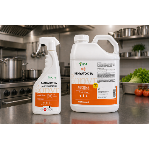 Copyr KENYATOX I.A. Insetticida industria alimentare piretro cucina mense 5 LT - immagine 5