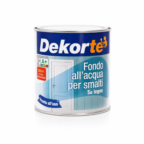 Dekorte' FONDO ALL'ACQUA Per Smalti su Legno riempitiva opaca pronto uso 500 ML