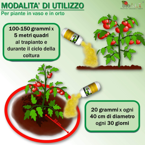 Bio ALT PANNELLO DI NEEM Concime organico contro Insetti del terreno 500 GR - immagine 3