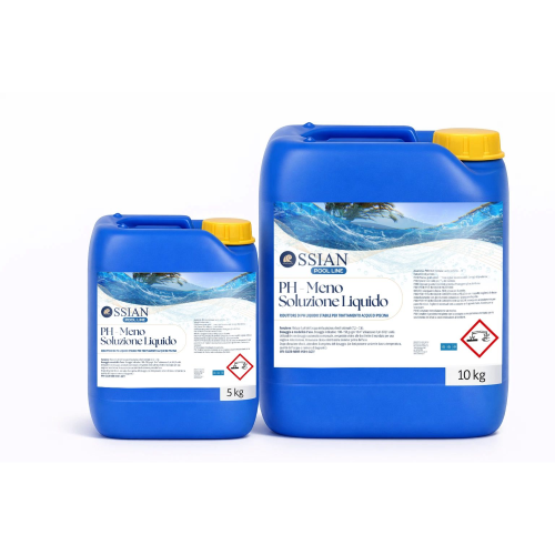 Ossian Pool PH MENO LIQUIDO CONCENTRATO Correttore Abbattitore Piscine 10 KG - immagine 2