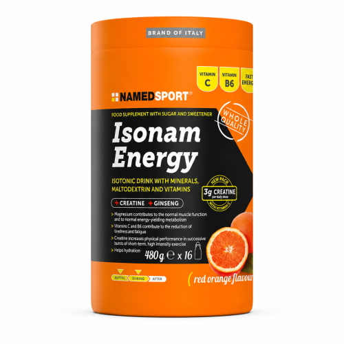 NamedSport ISONAM ENERGY Integratore Idratazione Creatina Gingseng Mg K 480 GR