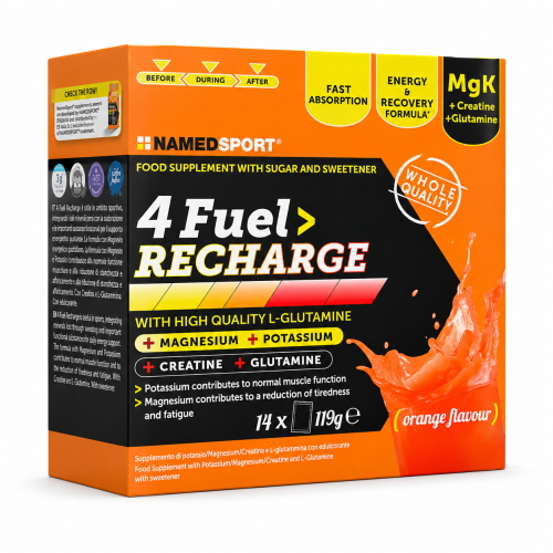 NamedSport 4 FUEL>RECHARGE 14 Bustine Integratore Mg + K + Creatina + Glutammina