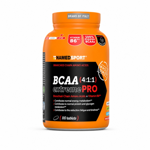 NamedSport BCAA 4:1:1 Extreme Pro Amminoacidi Ramificati + Vitamina B6 (110 Tabs) 110 Tabs