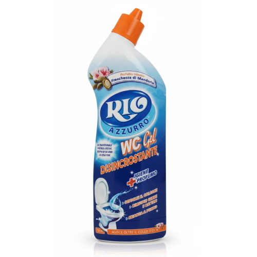 Rio AZZURRO WC Disincrostante Detergente Freschezza di mandorla Igiene 750 ML