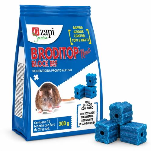 Zapi BRODITOP NEXT BLOCK BRF Topicida pronto uso 25 blocchi 300 GR