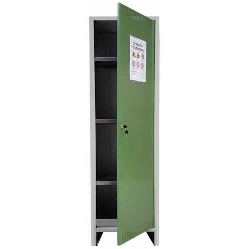 ARMADIO METALLO FITOFARMACI FITOSANITARI PESTICIDI OMOLOGATO 50X40X179,5 cm. 50x40x179,5 h