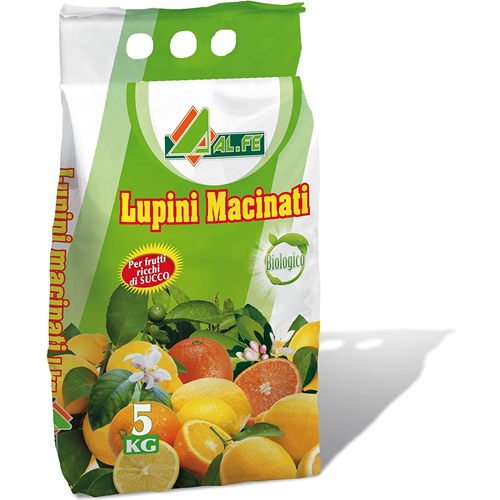Alfe LUPINI MACINATI Concime biologico Agrumi Acidofile 5 KG